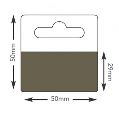 Klika - Colgadores 50x50mm capa adhesiva 50x28mm 100uds 30 piezas