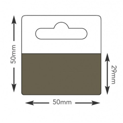 Klika -  Hang-ups 50x50mm kleeflaag 50x28mm 100st