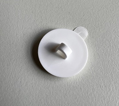 Klika - Ojo adhesivo 20 mm blanco removible 100 piezas