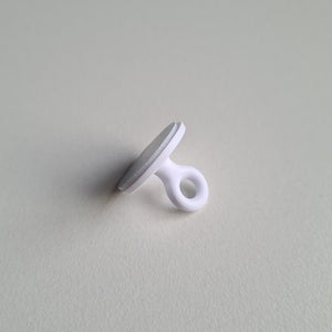 Klika -  Kleefoogje rond 20 mm wit 100 stuks