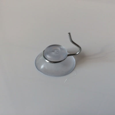 Klika - Ventosa transp 20 mm con gancho 100uds