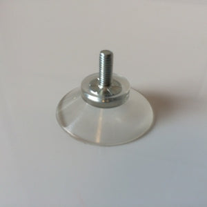 Klika - Ventosa 30mm con filetto M4 x 10mm lunghezza 2 pezzi