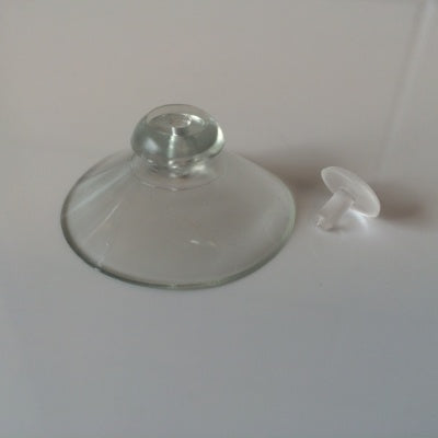 Klika - Ventosa transp 40 mm con pasador transp 100s