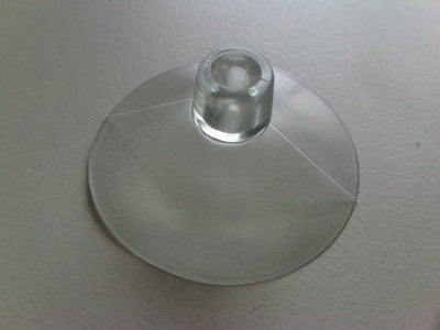 Klika -  Zuignap 50mm met opstand+gat 5mm 100st