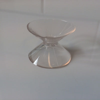Klika - Suction cup double 35+35 mm transparent 100