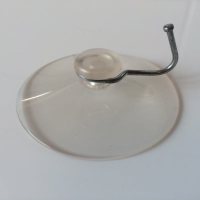 Klika - Ventosa transp 60 mm con gancho 100uds