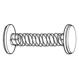 Klika - Wobbler avec ressort - Autocollant 2 faces. 100 pièces