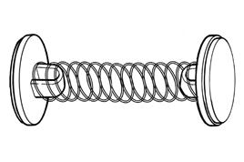 Klika -  Wobbler met veer- 2-zijdig zelfkl. 100st