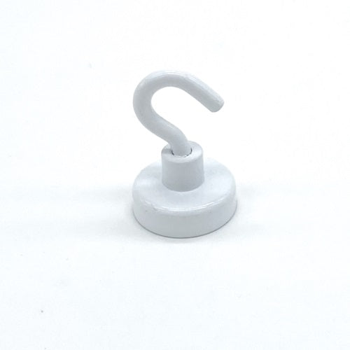 Klika - Imán de techo con gancho blanco 20 mm 2 kg