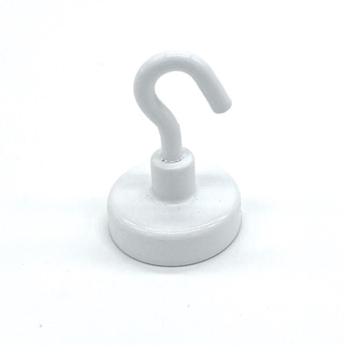 Klika - Imán de techo con gancho blanco 25 mm 4 kg