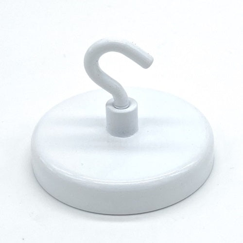 Klika - Imán de techo con gancho blanco 47 mm 18kg