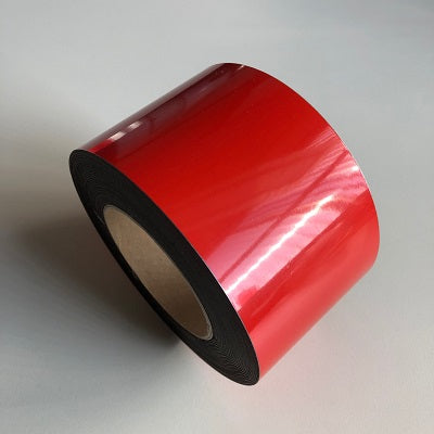 Klika - Cinta magnética roja rollo 10 metros ancho 80mm