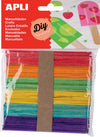 Apli - colored wooden sticks, blister with 50 pieces