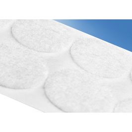 Klika - Cerchi in velcro 45mm anello bianco rotolo 500 pezzi