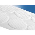 Klika - Cerchi in velcro da 45 mm, rotolo all'uncinetto bianco, 500 pezzi