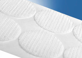 Klika - Velcro circles 45mm white crochet roll 500 pieces