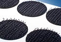 Klika - Velcro circles 19mm black crochet roll 1000