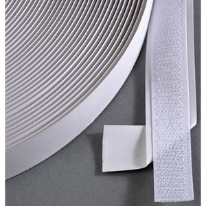 Klika - Velcro adhesive 20mm white hook 25m 7 pieces