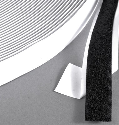 Klika - Velcro adesivo 25mm nero anello 25m