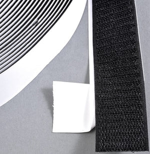 Klika -  Klittenband klevend 30mm zwart haak 25m