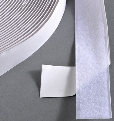 Klika - Velcro adhesivo 38mm lazo blanco 25m