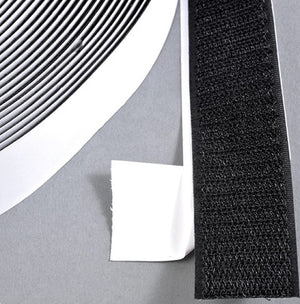 Klika -  Klittenband klevend 50mm zwart haak 25m