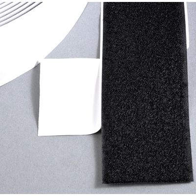 Klika - Velcro adesivo 50mm anello nero 25m 3 pezzi
