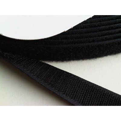 Klika - Nastro in velcro 50mm nero -dorso a dorso- 25m