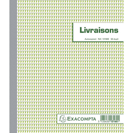 Exacompta - materiale di consumo, ft 21 x 18 cm, dupli (50 x 2 fogli), francese