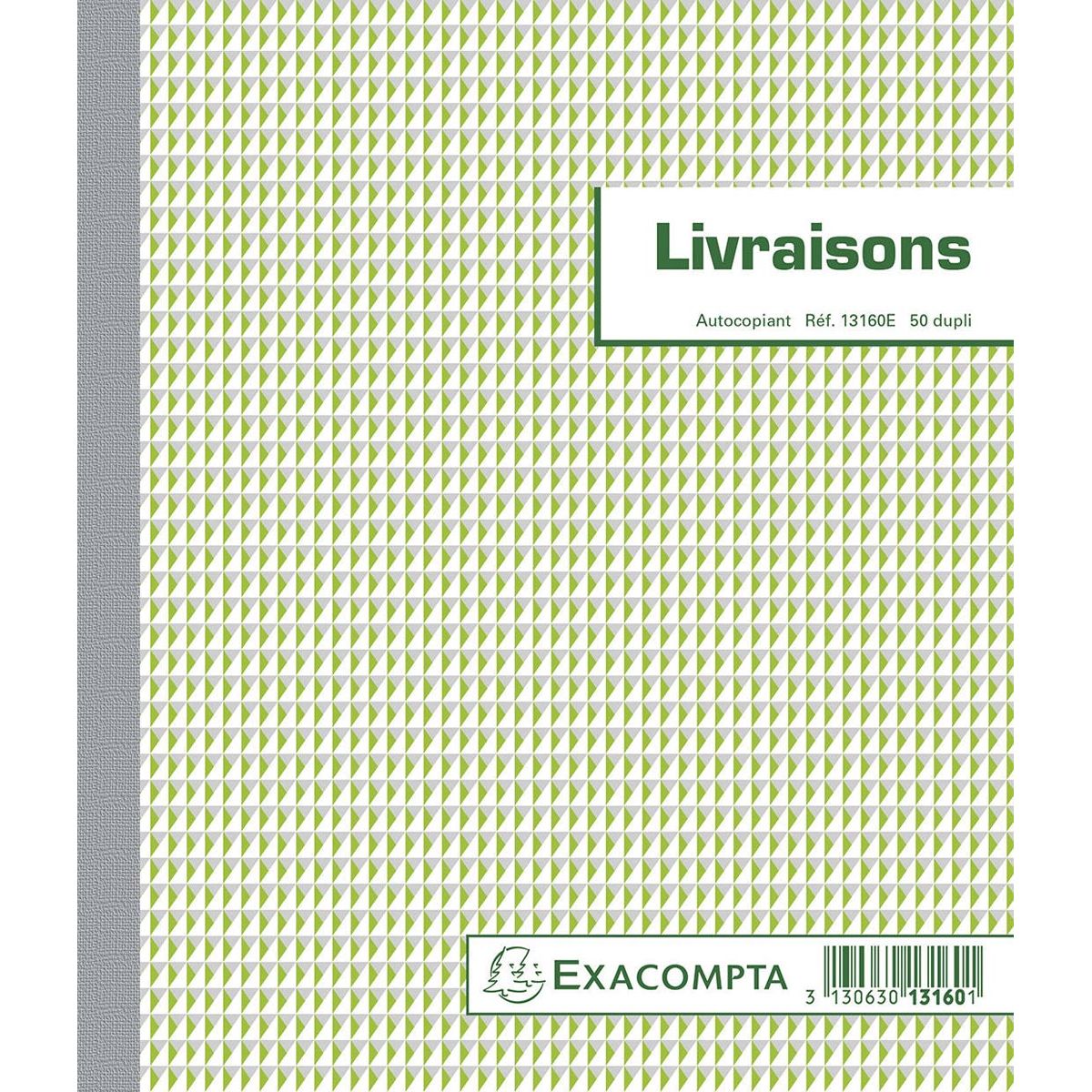 Exacompta - livraisons, ft 21 x 18 cm, dupli (50 x 2 feuilles), français-répartition