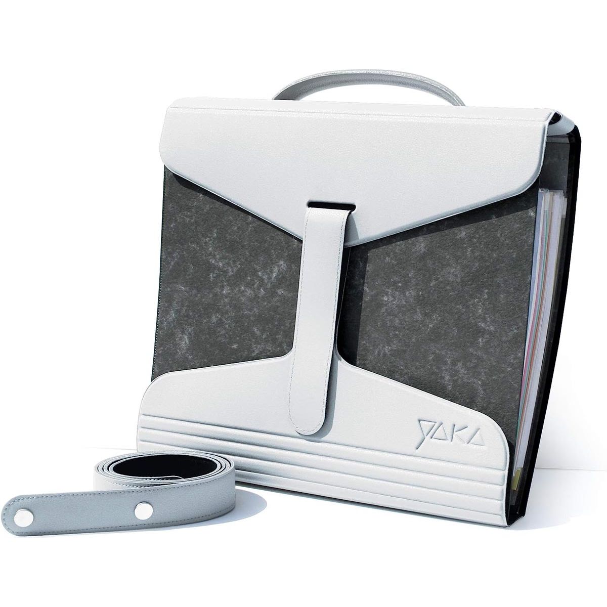 YAKA -   mappendrager, wit