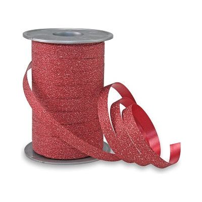 Klika - Poly glitter rood 100 meter breedte 10