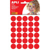 Apli Kids - Autocollants pour enfants, cercle diamètre 20 mm, blister de 180 pièces, rouge