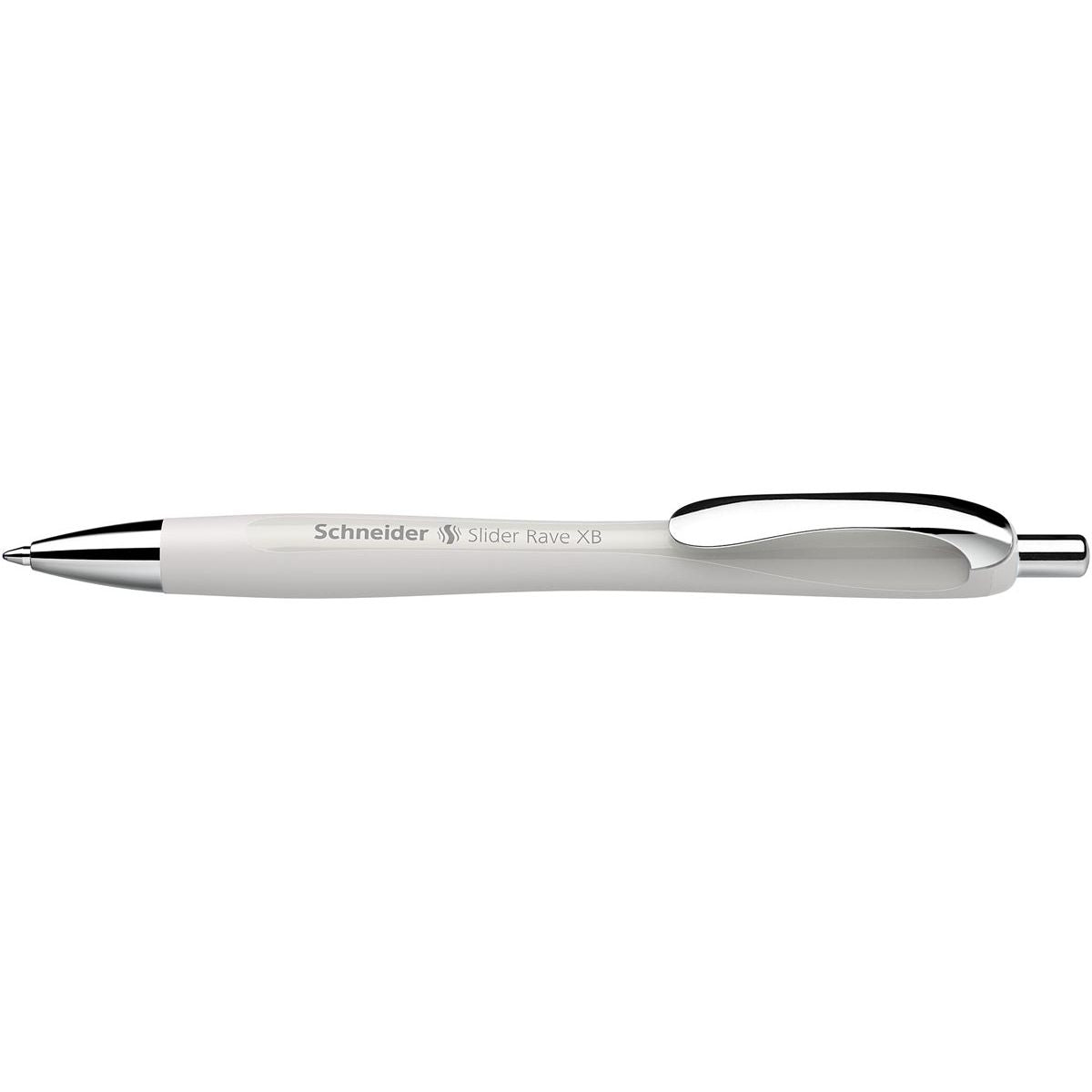 Schneider - Penna a sfera Slider Rave Trend Edition, extra larga, inchiostro blu, argento g