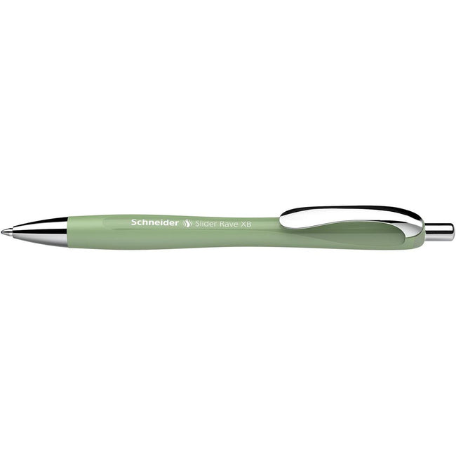 Schneider -  balpen Slider Rave Trend Edition, extra breed, blauwe inkt, organic green
