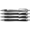 Schneider - Slider Rave Kugelschreiber, extra breit, blaue Tinte, schwarz, 3er-Box + 1 gratis