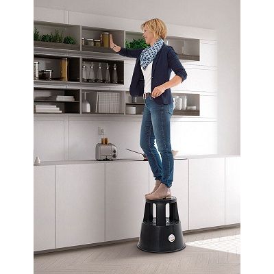 Klika - TwinStep gray elephant leg stool