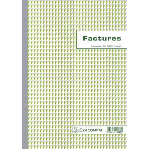 Exacompta - fatture, ft 29,7 x 21 cm, duplicato, francese