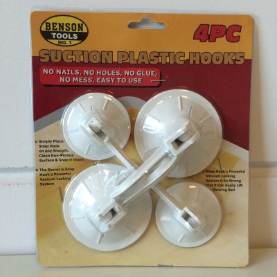 Klika - 4-piece suction cup with folding hook