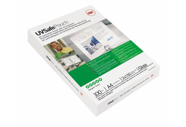 GBC -  UV Safe Lamineerhoezen A4 2x150 micron Glanzend (100)