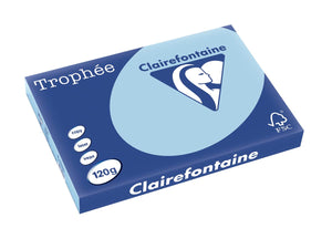 Clairefontaine -  Trophée tel, gekleurd papier, A3, 120 g, 250 vel, blauw