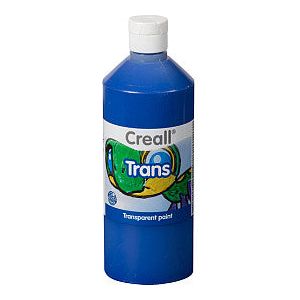 Creall - Raamverf creall trans blauw 500ml | 1 fles