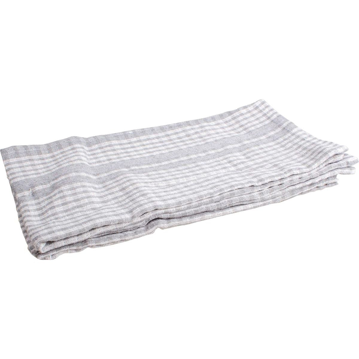 Klika -  Handdoek, ft 50 x 70 cm, gewafeld, grijs, pak van 3 stuks