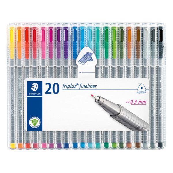 Fineliner Staedtler Triplus 334 0,3 mm Set à 20 couleurs