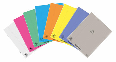 Aurora - Cuaderno Writing 80, grapado, rayado + margen, 72 páginas, A5, PP transparente