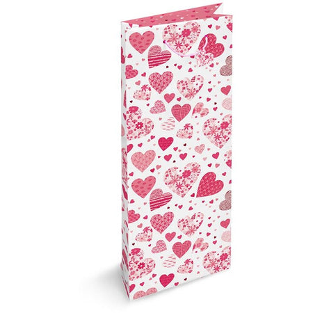 Klika -  Geschenkzak Listen To Your Heart, voor fles, 9 x 36 x 13 cm