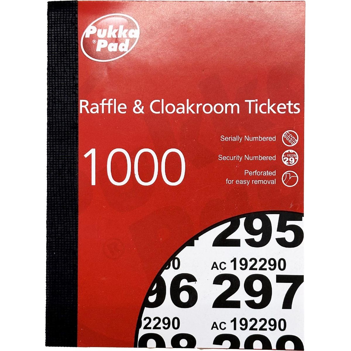 Pukka Pad - Pad numbered lottery and cloakroom tickets 1-1000