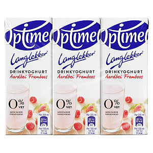 Optimel - Drinkyoghurt Optimel LL Strawberry Raspberry 20cl | Außenschachtel A 5 Pack x 6 Stück