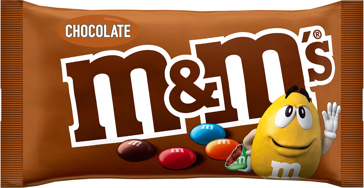 M&M - M M'S choco, zakje van 45 g, pak van 24 stuks