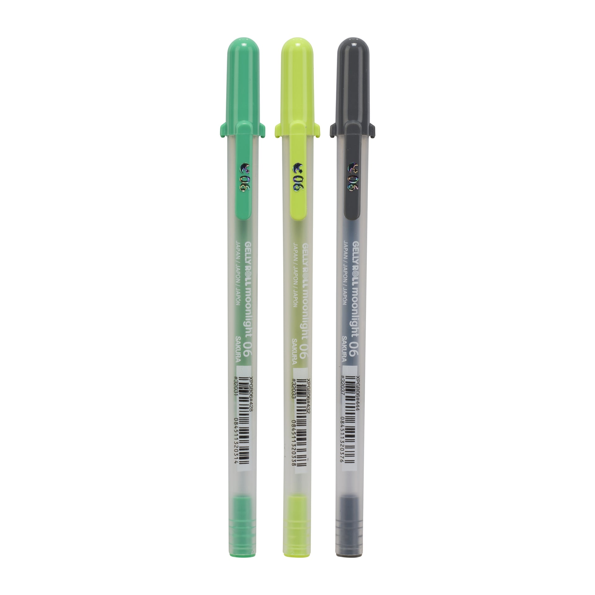 Sakura - Gel Writer Gelly Roll Moonlight 06 set botánico de 3 colores | 6 piezas